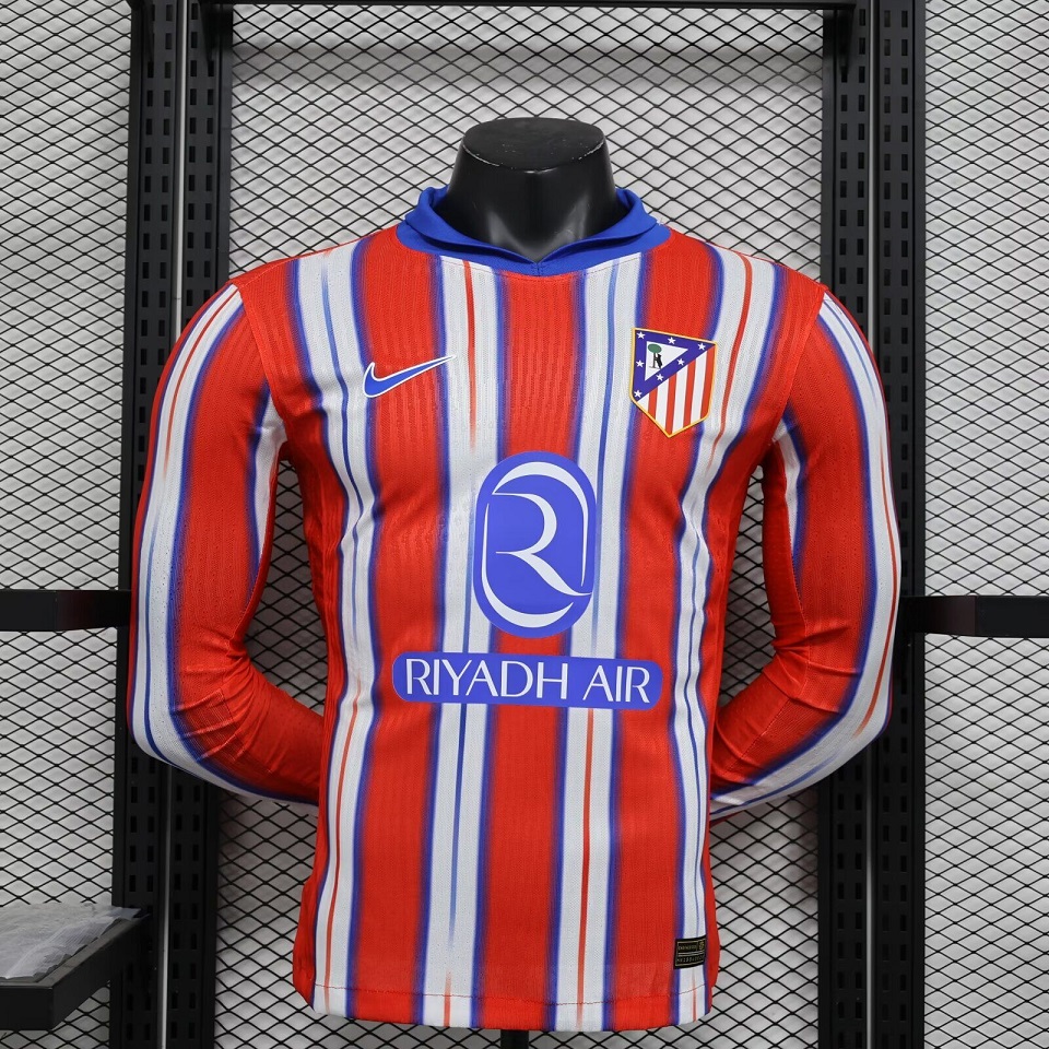 AAA Quality Atletico Madrid 24/25 Home Long Jersey(Player)